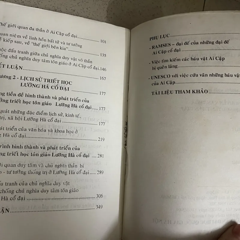 LỊCH SỬ TRIẾT HỌC AI CẬP & LƯỠNG HÀ CỔ ĐẠI 786581