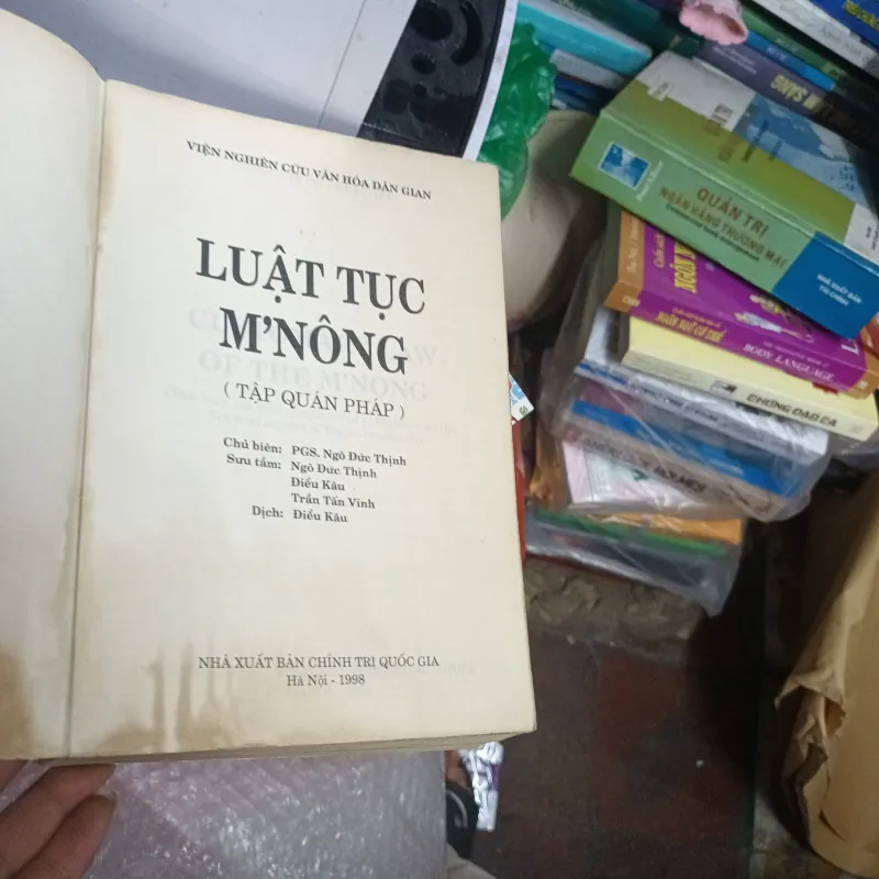 Combo 2c Luật Tục M' Nông và Luật Tục Jrai 1031615