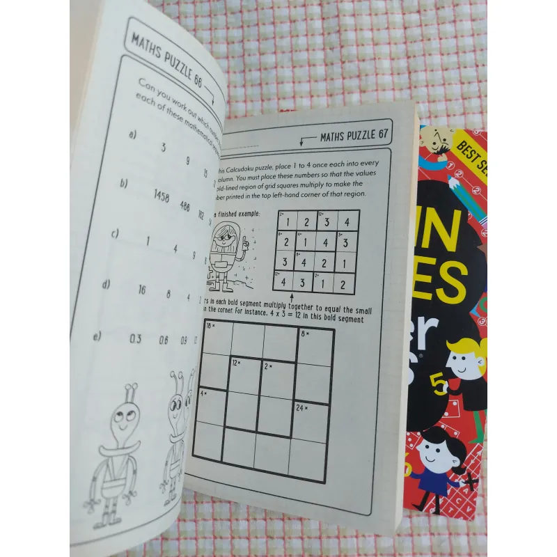 COMBO 2 CUỐN - BRAIN GAMES FOR CLEVER KIDS
& MATHS GAMES FOR CLEVER KIDS 974957