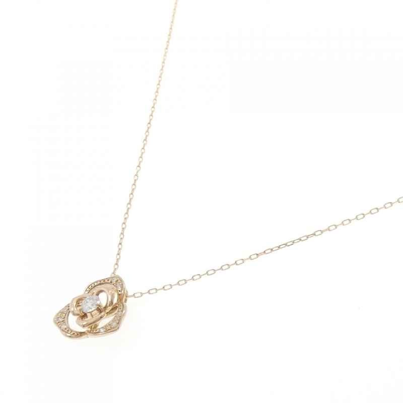 K18PG Vàng hồng Dây chuyền kim cương 0.20CT - Hàng hiệu Chính hãng 860120