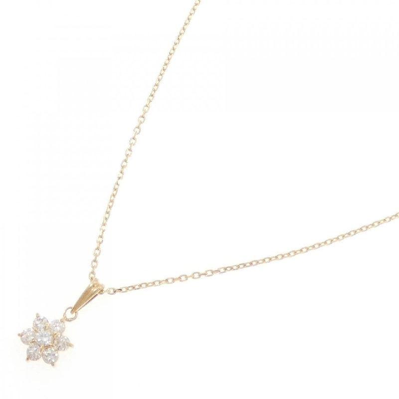 K18YG Hoa Kim Cương Dây Chuyền 0.46CT - Hàng hiệu Chính hãng 856527