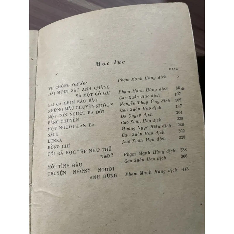 MACXIM GORKI TUYỂN TẬP TRUYỆN NGẮN HAL TẬP CAO XUÂN HẠO - PHẠM MẠNH HÙNG NGUYỄN THỤY ỨNG 705122