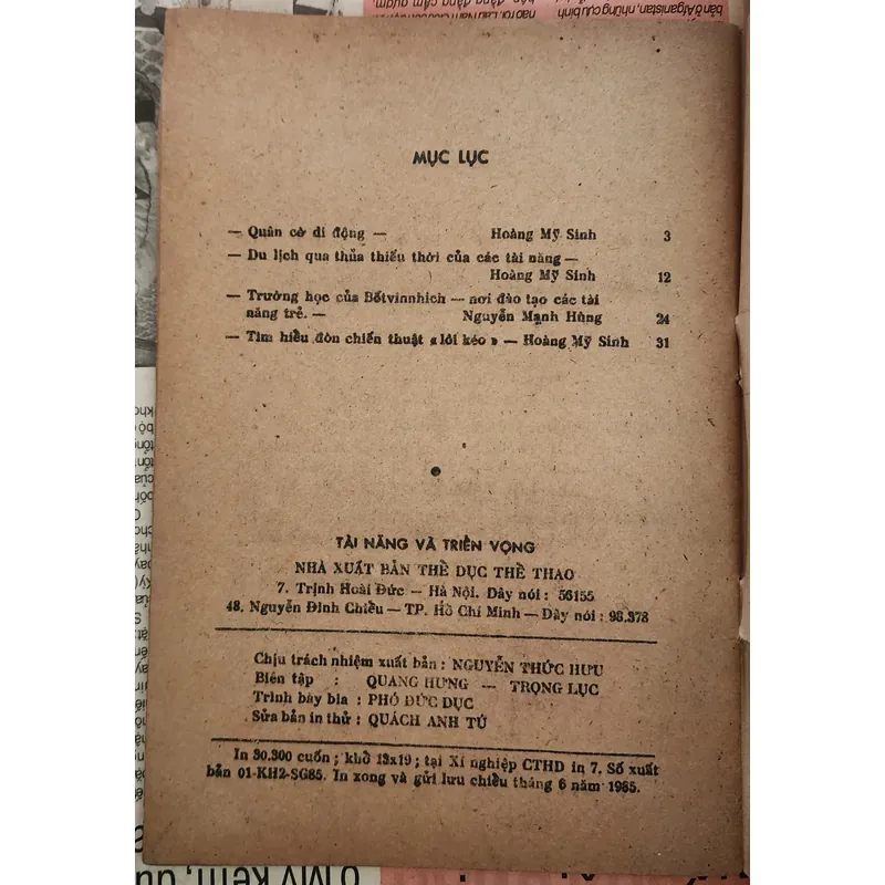 TÀI NĂNG & TRIỂN VỌNG (Tủ sách bạn yêu cờ)

Tác giả: Hoàng Mỹ Sinh & Nguyễn Mạnh Hùng 708761