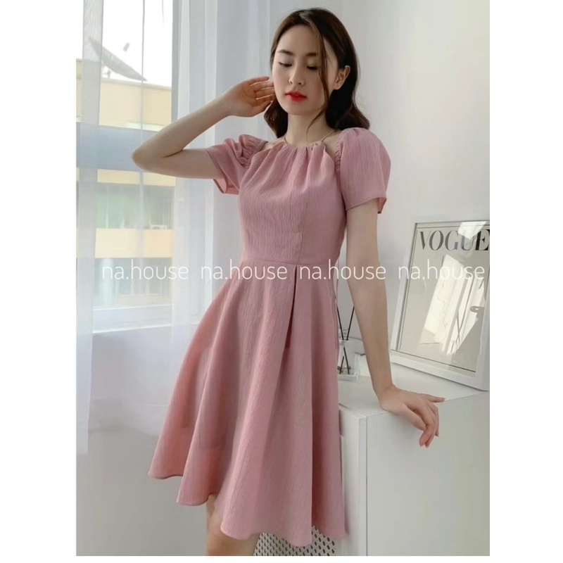 ĐẦM XÒE CỔ YẾM XINH XĂN VÁY TRỀ VAI ĐI CHƠI ĐI TIỆC THIẾT KẾ HAI LỚP SANG TRỌNG 462312