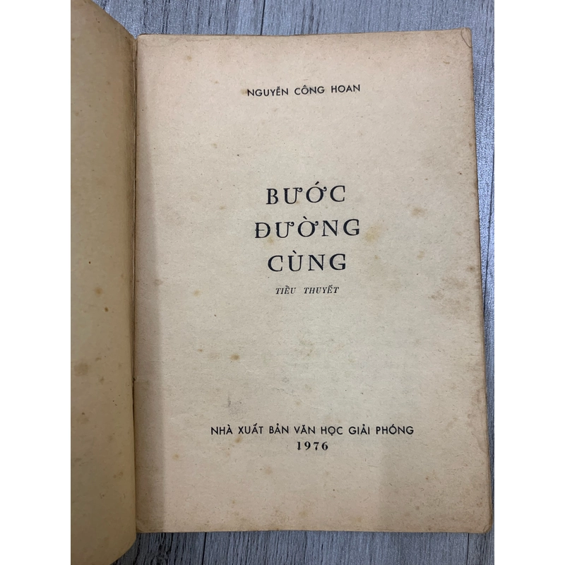 Bước đường cùng, nguyễn công hoan. Xb 1976. 999 465984