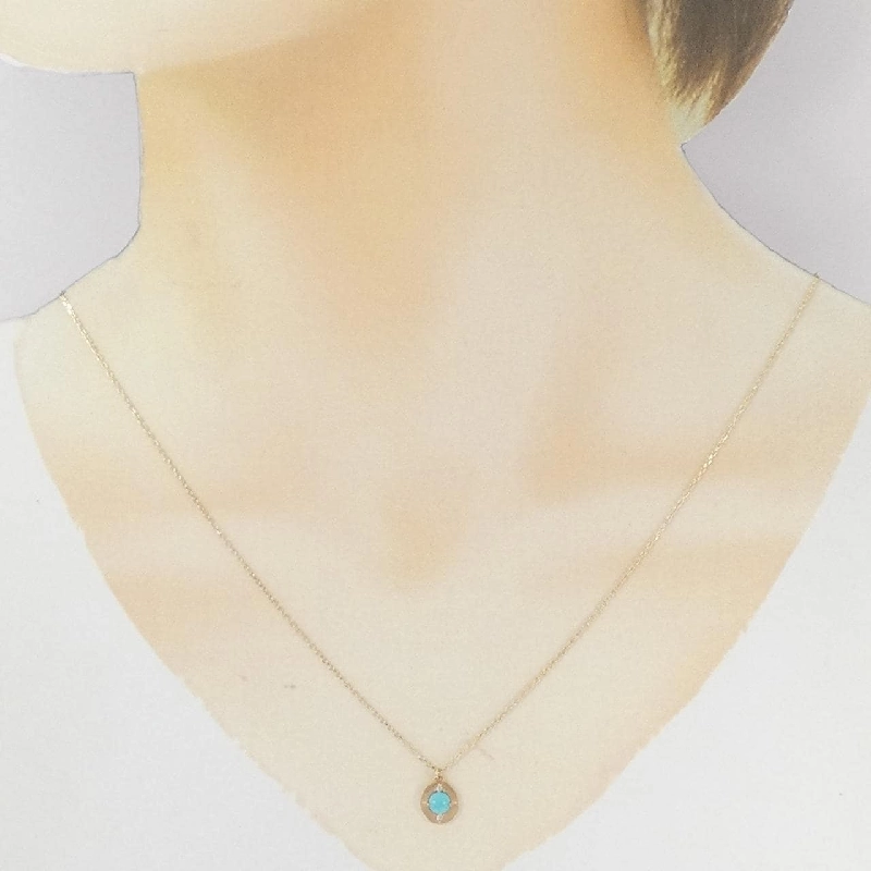 Mặt dây chuyền ngọc turquoise Agat - Hàng hiệu Authentic 844286