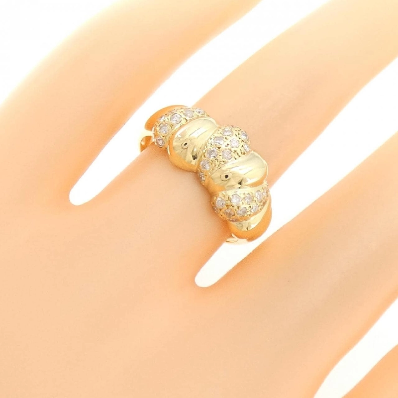 Nhẫn kim cương K18YG 0.33CT 669815