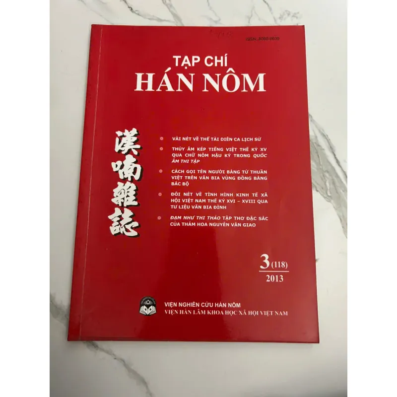 Tạp chí Hán Nôm - Số 3(118) năm 2013 700502