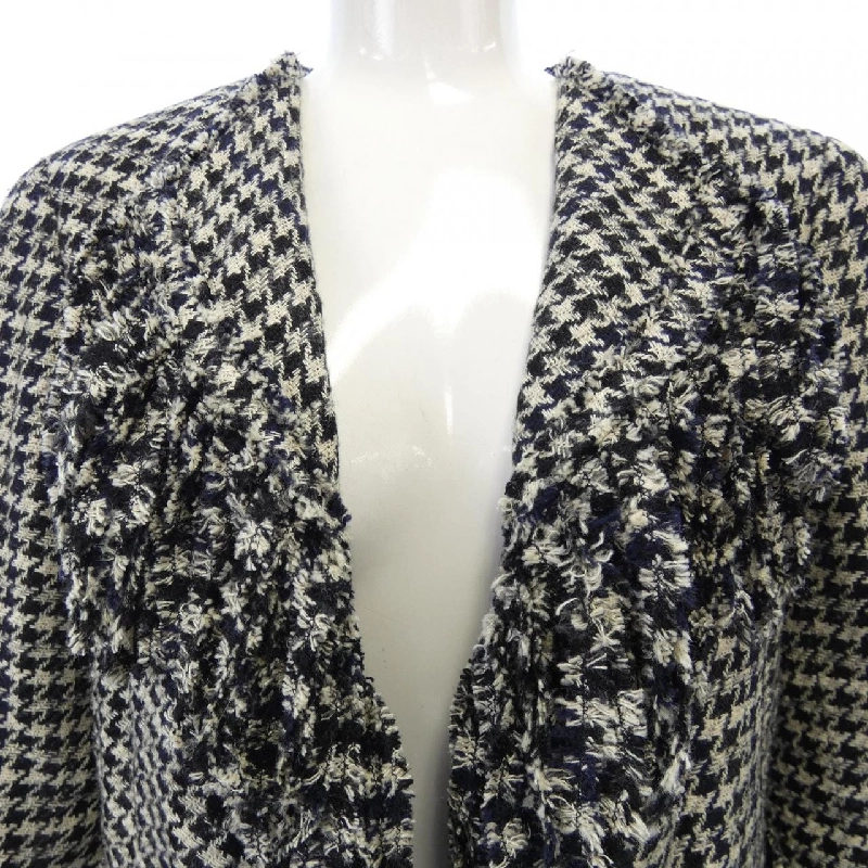 【Mã giảm giá】Áo khoác không cổ CHANEL 635500