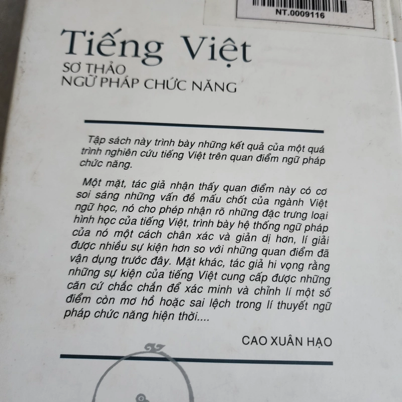Tiếng Việt sơ thảo ngữ pháp chức năng | Cao Xuân Hạo 530006