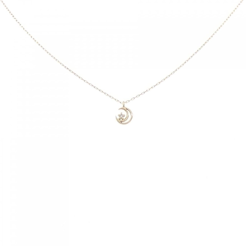 K10YG Mặt dây chuyền kim cương hình mặt trăng - Hàng hiệu Chính hãng 858365