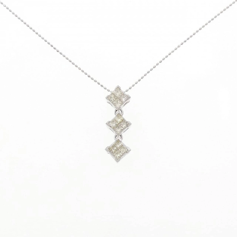 K18WG Dây chuyền kim cương 0.50CT - Hàng hiệu Authentic 863685