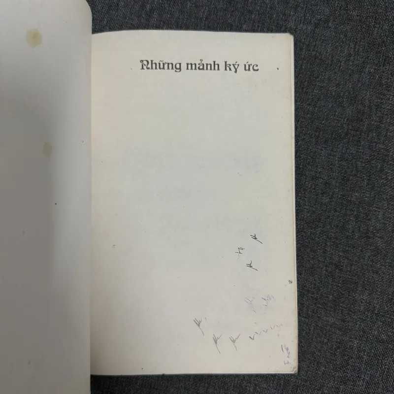 Những mảnh ký ức (Chữ ký tác giả) - Yên Ba 877428
