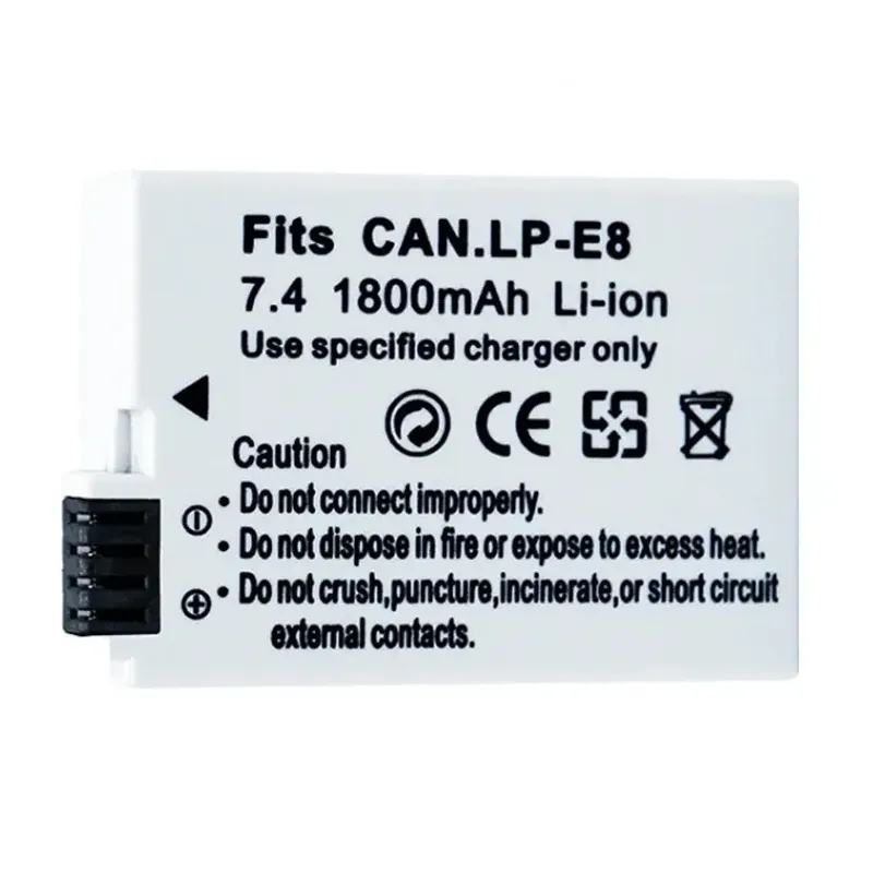 PIN MÁY ẢNH CANON LP-E8 (LP E8) 7.4V CHO CANON EOS 550D, 600D, 650D, 700D 711414