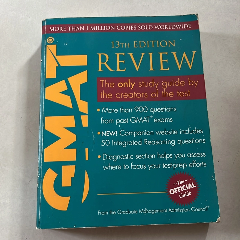 GMAT 13th Edition Review: The only Study Guide by the Creators of the Test 507412