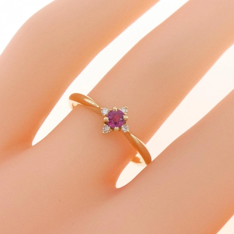 Nhẫn Ruby K18PG 669679