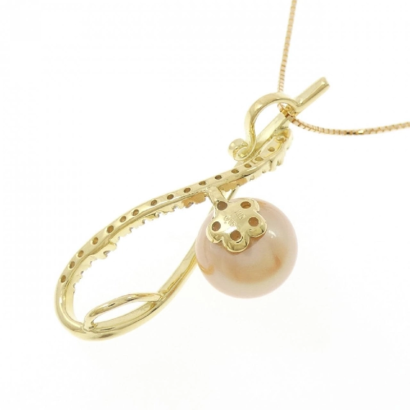 K18YG Ngọc trai trắng 10mm - Hàng hiệu Authentic 857816