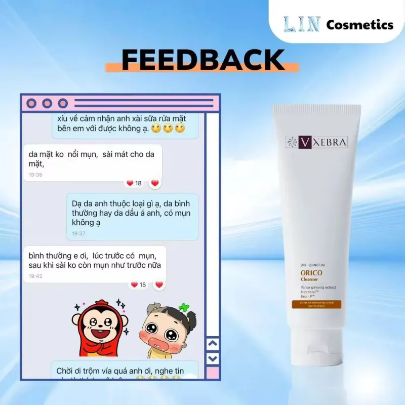 Sữa rửa mặt trị mụn, chống ô nhiễm VEXBRA ORICO 150ml 972164