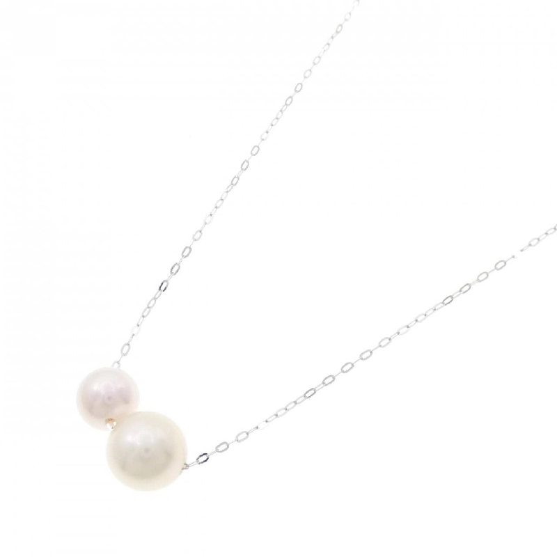 K18WG Ngọc trai Akoya Dây chuyền - Hàng hiệu Chính hãng 861050