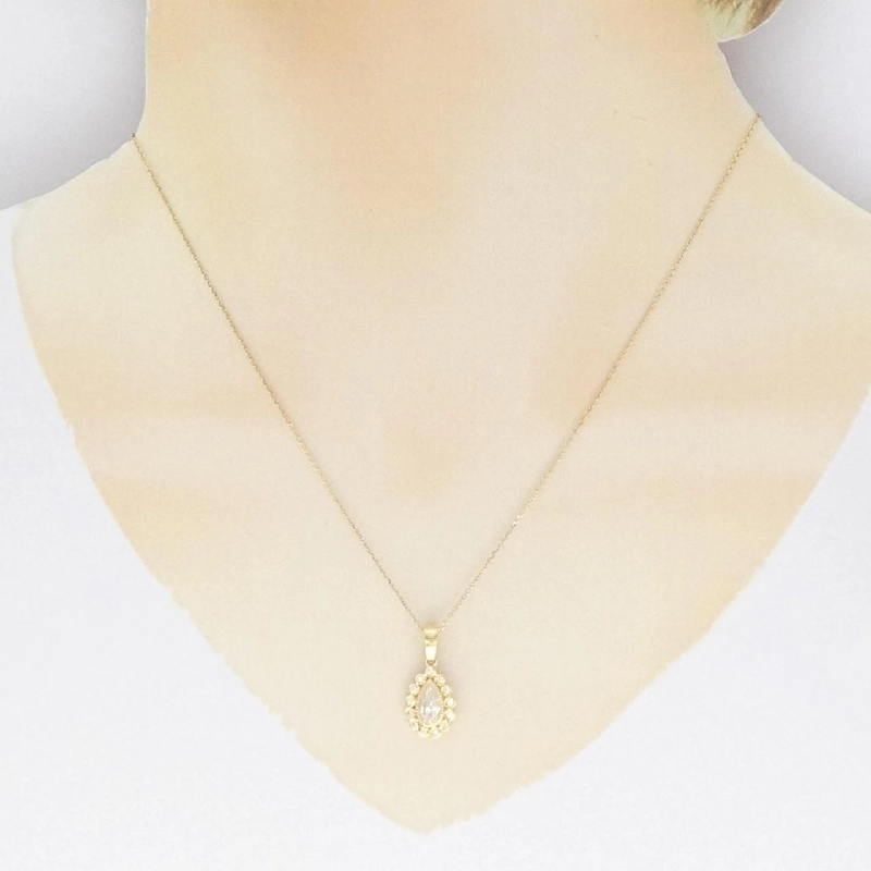 K18YG Dây chuyền kim cương 0.67CT - Hàng hiệu Chính hãng 863505