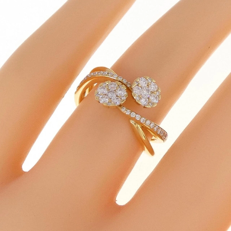 Nhẫn kim cương 750YG 0.48CT 672987