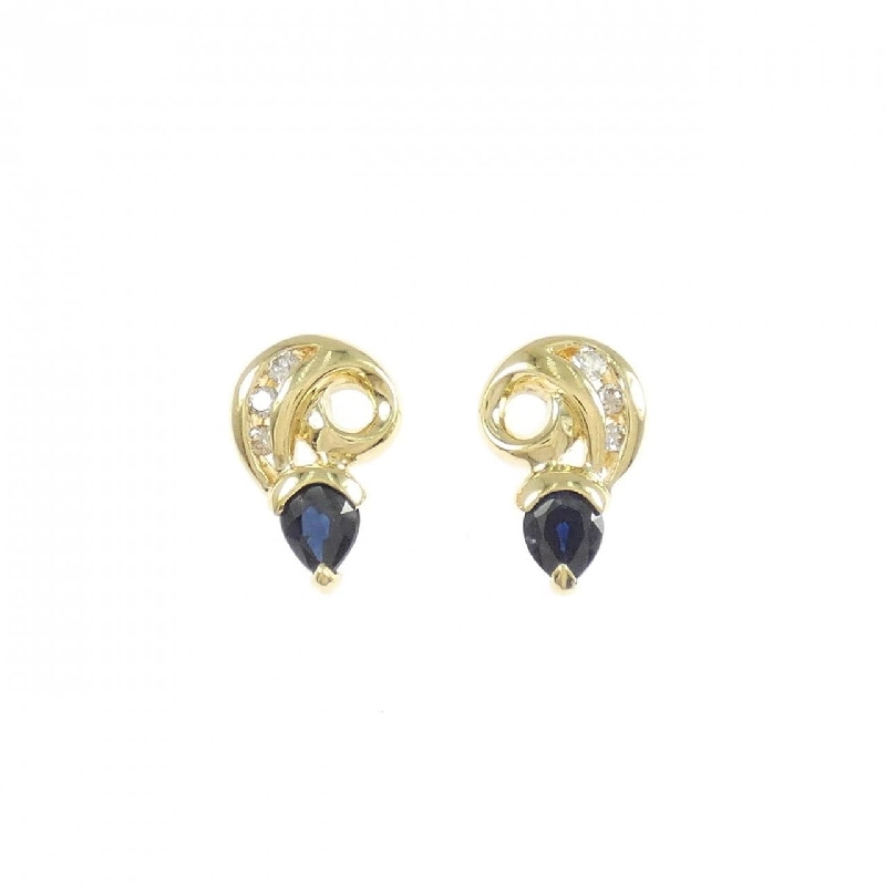 K18YG Sapphire Earrings - Hàng hiệu Authentic 868310
