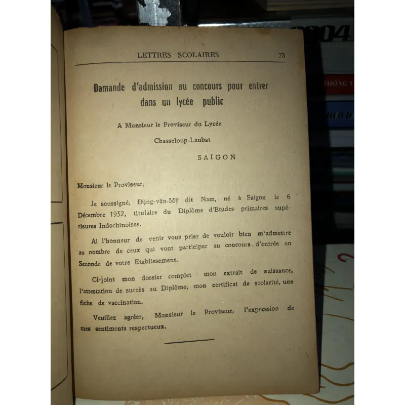 Modèle de lettres (Những kiểu mẫu thơ từ) 798894