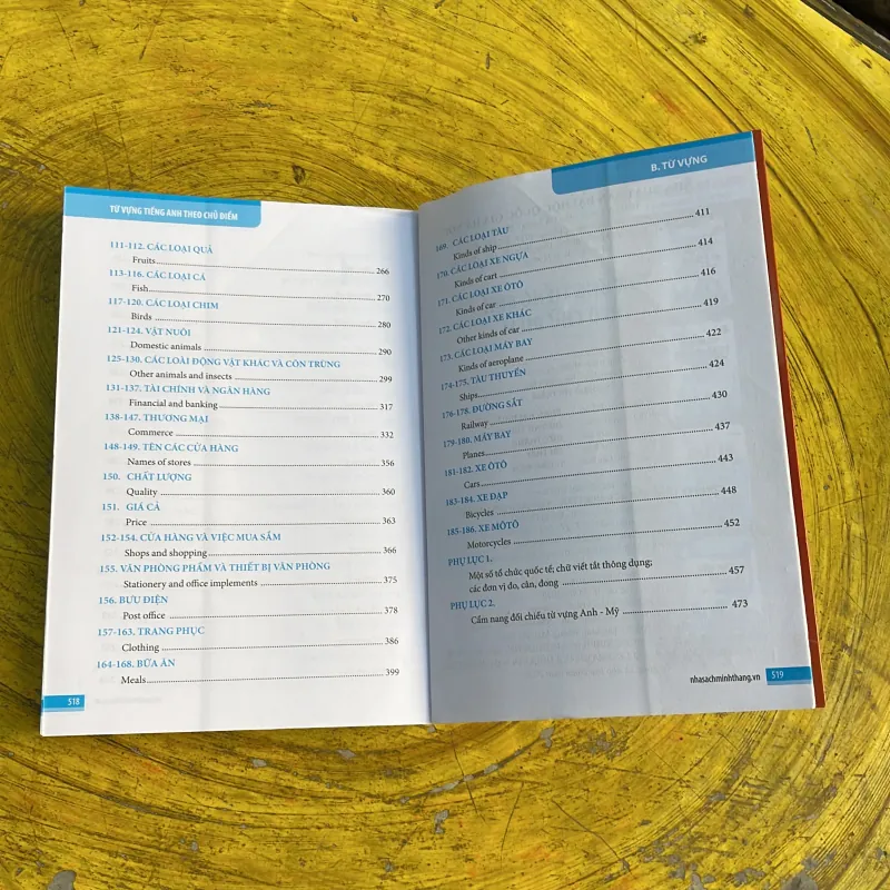 TỪ VỰNG TIẾNG ANH THEO CHỦ ĐIỂM - NGUYỄN THỊ THU HUẾ 752393