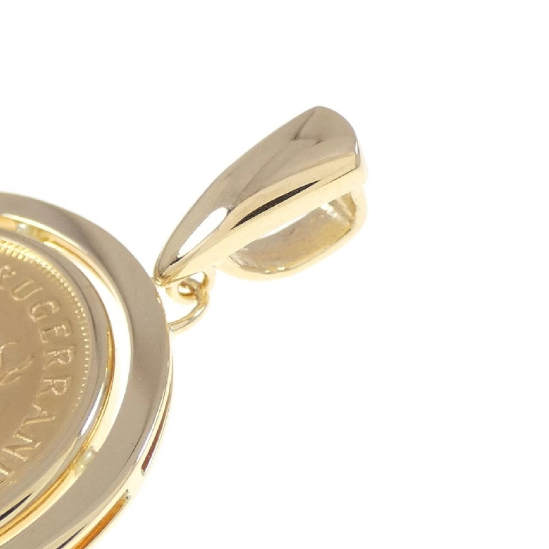 K18YG(枠) Đồng xu mặt dây chuyền - Hàng hiệu Authentic 864126