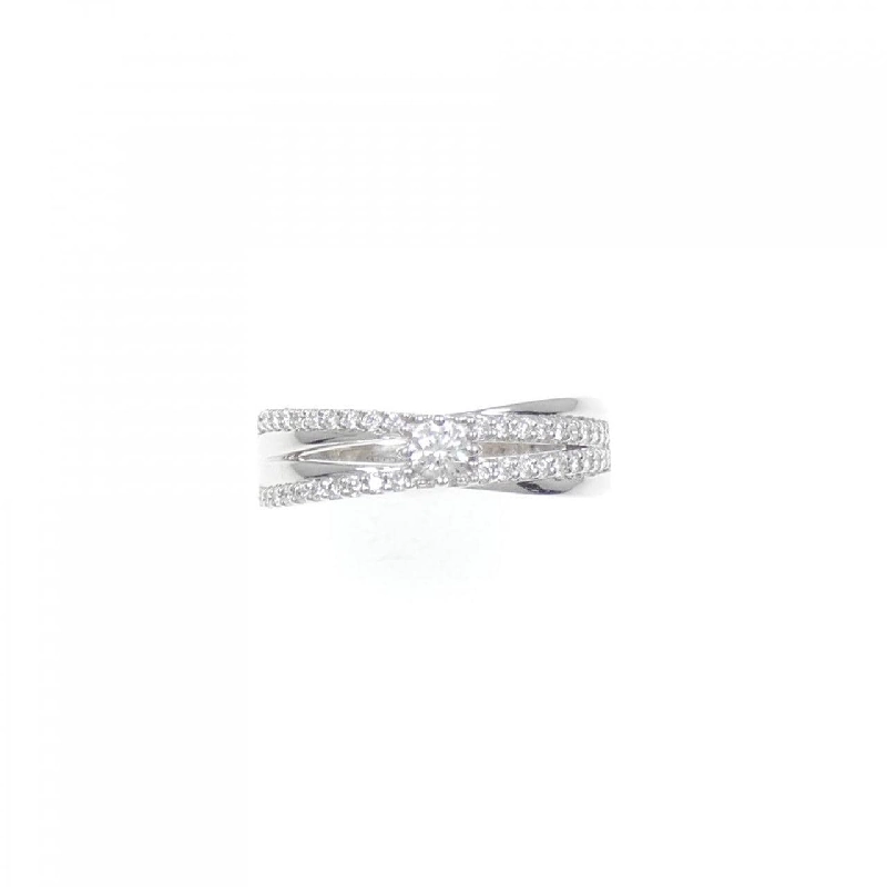 Nhẫn kim cương K18WG 0.30CT 671053