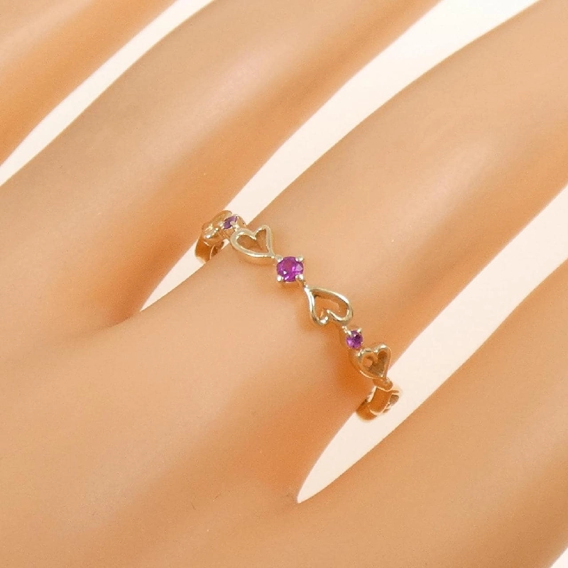 K10YG Nhẫn Ruby Hình Trái Tim - Hàng hiệu Chính hãng 849609