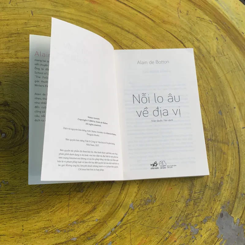 NỖI LO ÂU VỀ ĐỊA VỊ - ALAIN DE BOTTON 747619