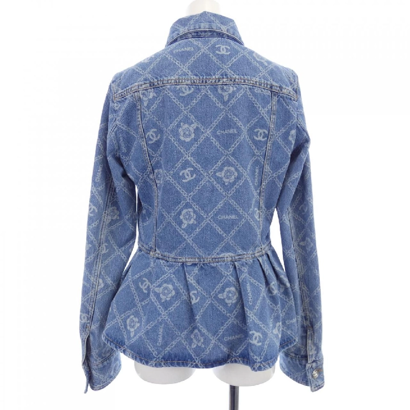 【Mã giảm giá】Áo khoác denim CHANEL 644184