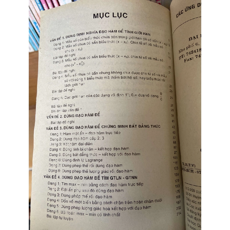 Các Ứng Dụng Đạo Hàm Để Giải Toán Sơ Cấp - Huỳnh Công Thái 2007 Tham khảo - luyện thi VAVO-AK2ST1 935751