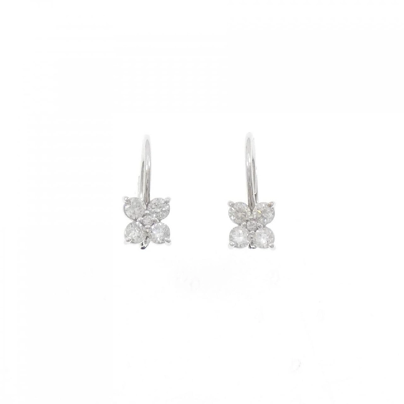 K18WG Bông tai Kim cương Hoa 0.60CT - Hàng hiệu Chính hãng 865478