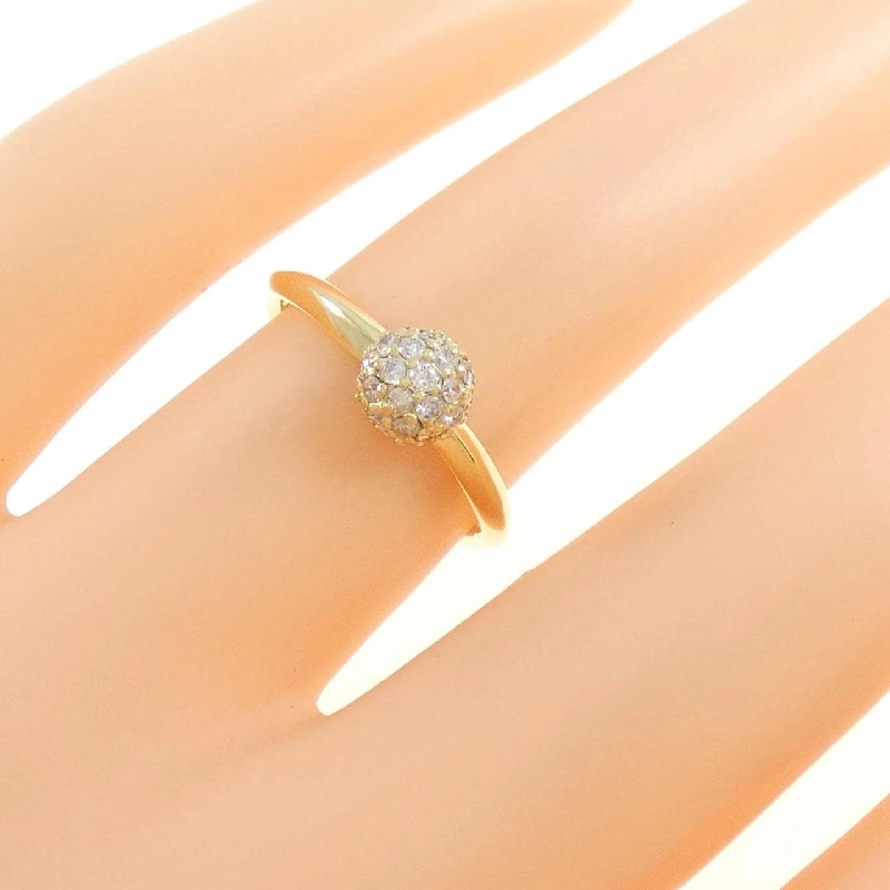 Nhẫn kim cương Pavé K18YG 0.19CT 672932