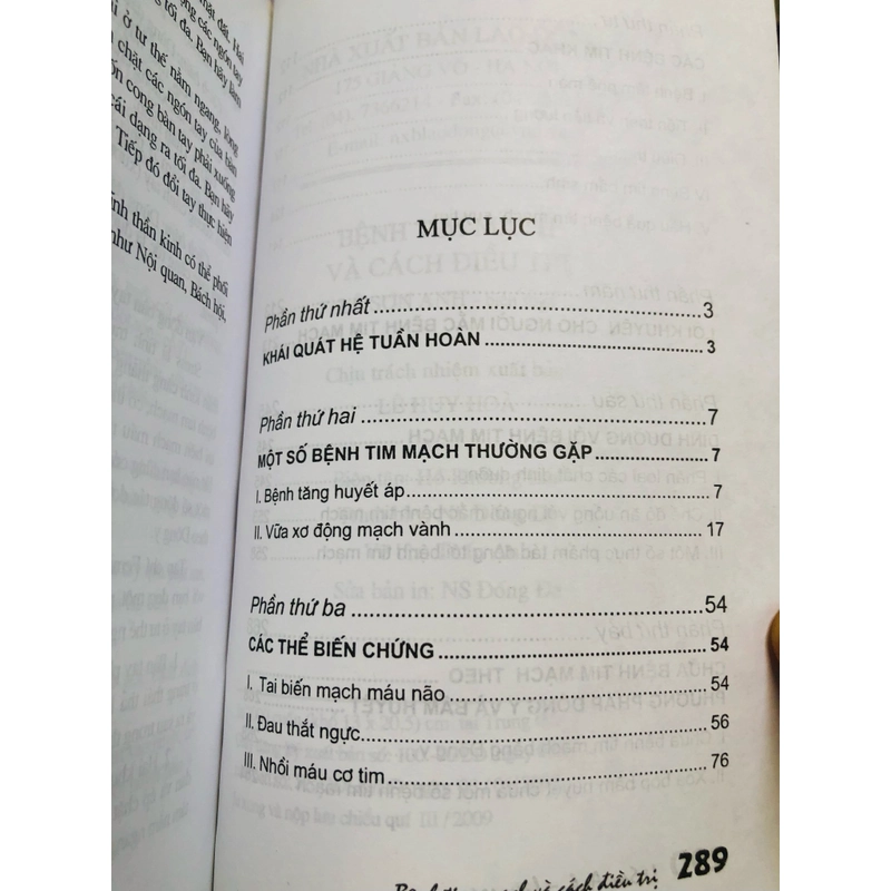 BỆNH TIM MẠCH & CÁCH ĐIỀU TRỊ  - 290 trang, nxb: 2009 363199