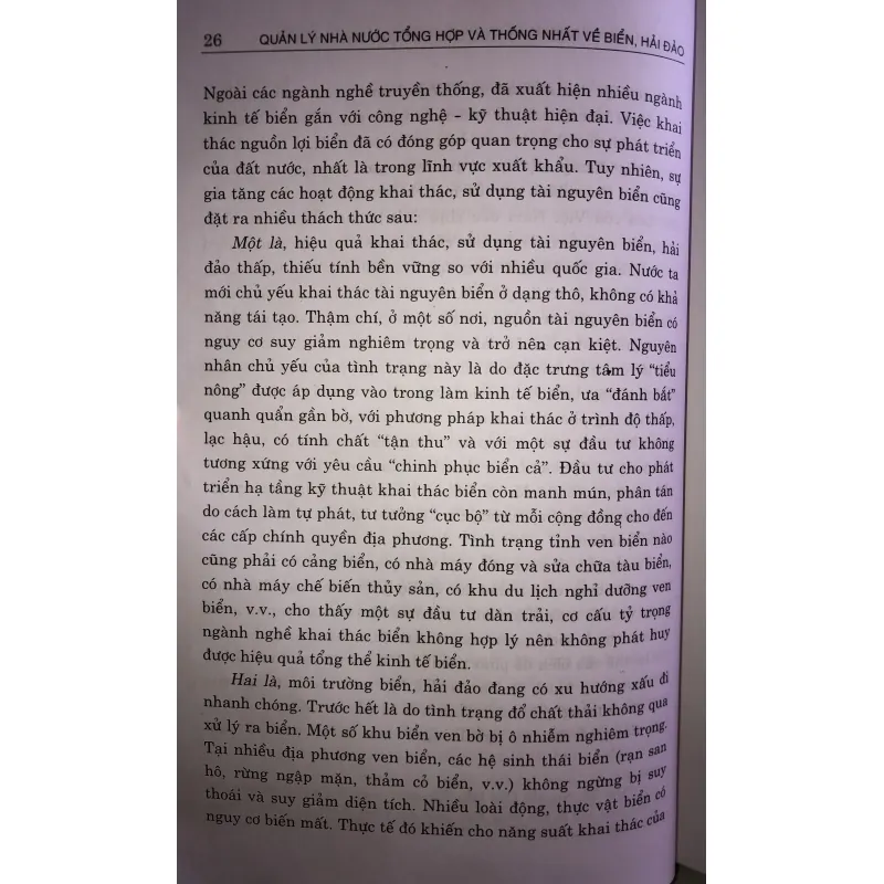 Quản lý nhà nước tổng hợp và thống nhất về Biển, Hải Đảo 744804
