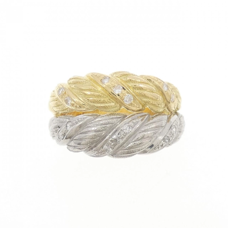 Nhẫn kim cương K18YG/PT900 0.14CT - Hàng hiệu Chính hãng 847777