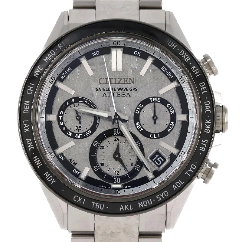 Đồng hồ GPS sóng điện Citizen Attesa F950-0029S0G/CC4076-65A TI Solar Quartz - Hàng hiệu Chính hãng 881542