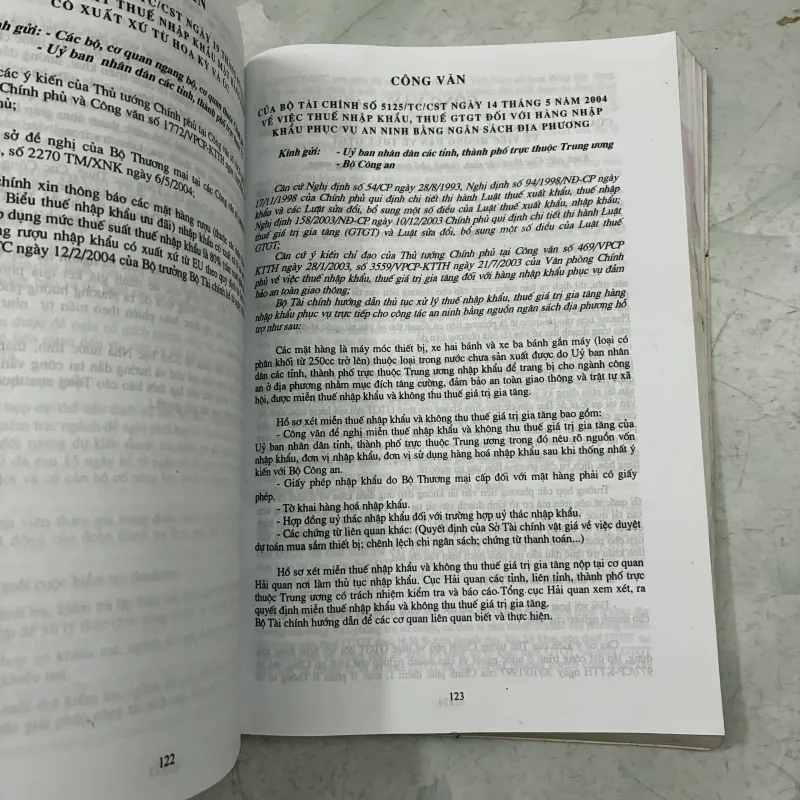 Cẩm nang văn bản pháp quy về thuế hải quan 1010128