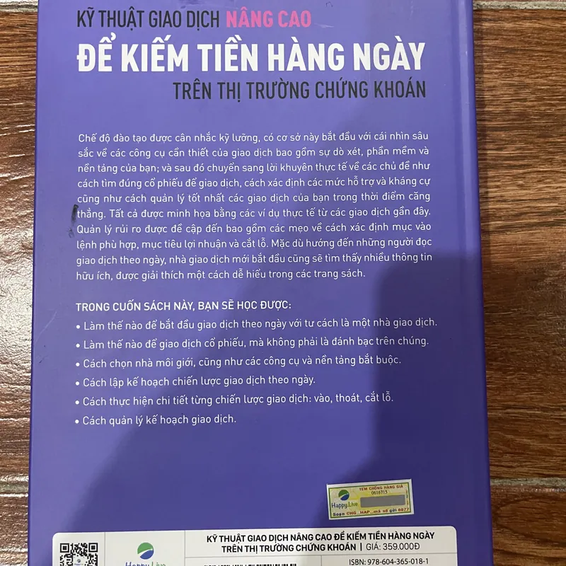 Kỹ thuật giao dịch nâng cao để kiếm tiền hàng ngày trên thị trường chứng khoán  (k3) 627940