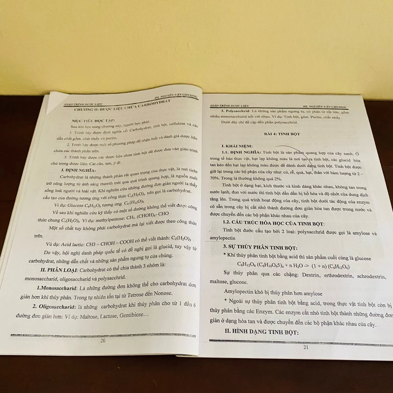 Giáo trình Dược liệu (photo, lưu hành nội bộ)  536781