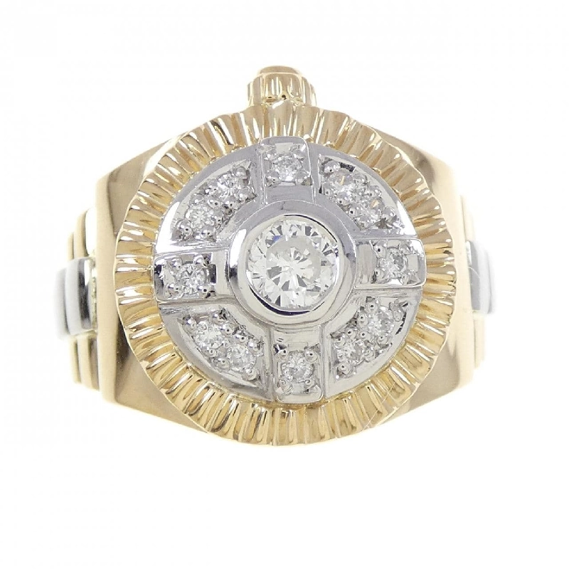 Nhẫn kim cương K18YG/PT900 0.26CT - Hàng hiệu Authentic 847973