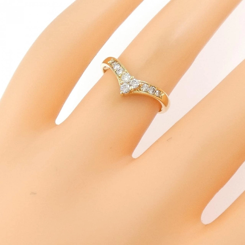 Nhẫn kim cương K18YG 0.20CT 667607