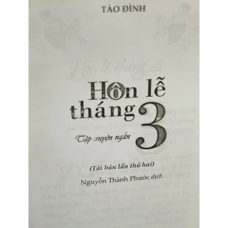 Hôn lễ tháng ba - Tào Đình 332588