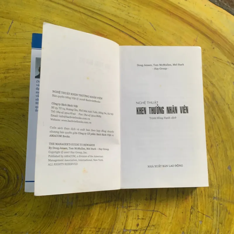 NGHỆ THUẬT KHEN THƯỞNG NHÂN VIÊN - MEL STARK, DOUG JENSEN, TOM MCMULLEN 936311