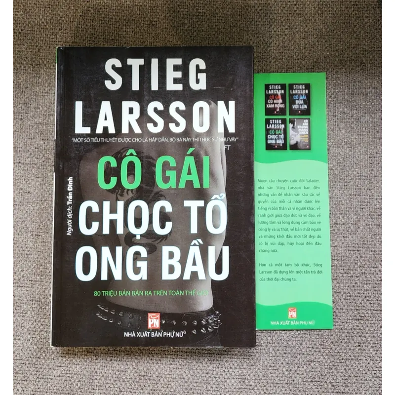 Truyện trinh thám Thụy Điển, tác giả: S. Larsson-CÔ GÁI CHỌC TỔ ONG BẦU (100%,full seal) 704307