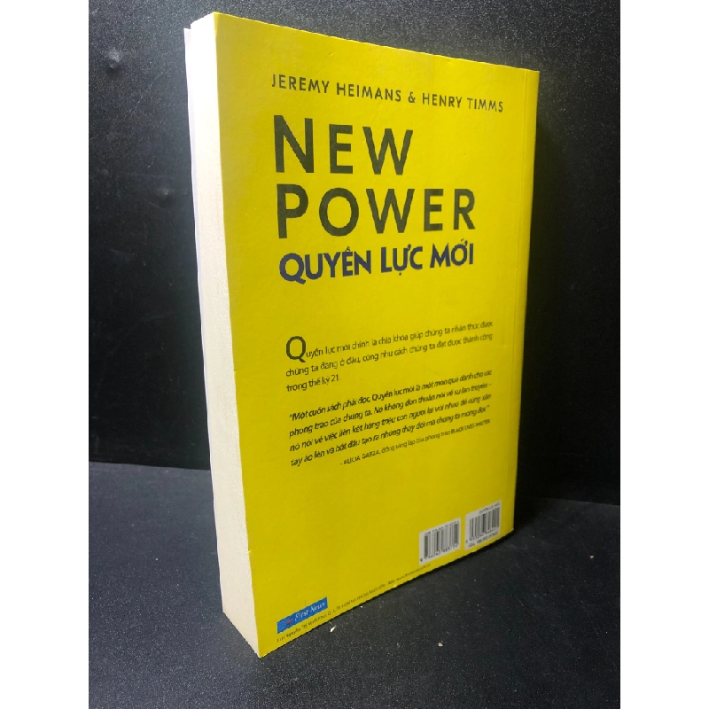 [59K/kg] Quyền lực mới New Power Jeremy Heimans & Henry Timms 2019 mới 70% ố HPB.HCM2511 365326