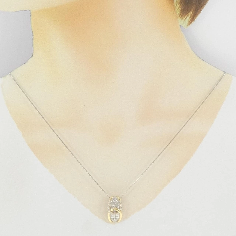 PT900/K18YG/PT850 Dây chuyền kim cương 1.00CT - Hàng hiệu Chính hãng 860232